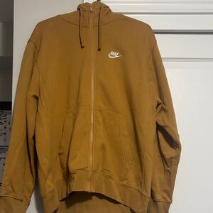 Nike Men's Zip Up Sweater in Brown